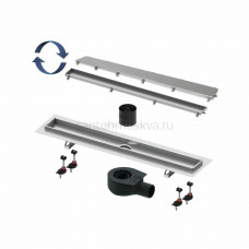 Комплект Linus для монтажа дренажного канала 2 в 1, с основой для плитки “tile” и “steel”, с мембраной 600 мм, 15103069 Комплект Linus для монтажа дренажного канала 2 в 1, с основой для плитки “tile” и “steel”, с мембраной 600 мм, 15103069
