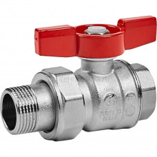 Кран шаровой Giacomini R259D 1/2" ВН, с разъемным соединением R259X003