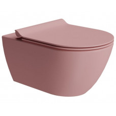 Унитаз подвесной безободковый GSI PURA 8815FR524 550 мм х 360 мм, с Swirlflush, с крепежом, цвет Матовый Blush (старый артикул 881524/ 8815FR224)