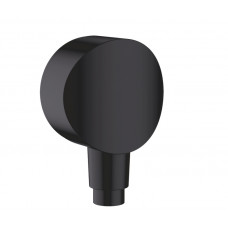 Шланговое подсоединение HANSGROHE FixFit S 26453670 с клапаном обратного тока, цвет Чёрный матовый