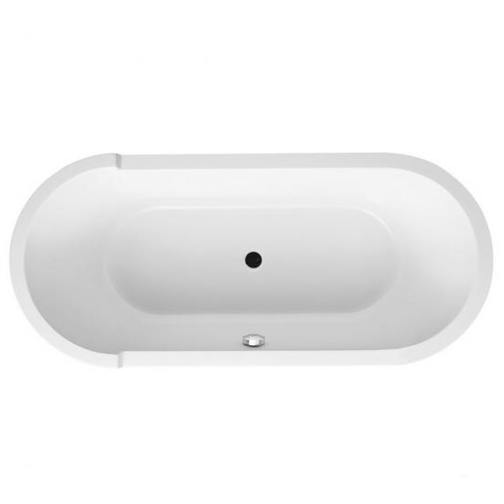 Акриловая ванна Duravit Starck 700010000000000 1800 х 800 c двумя наклонами для спины, с акриловой панелью и ножками, отдельно стоящая, белая Акриловая ванна Duravit Starck 700010000000000 1800 х 800 c двумя наклонами для спины, с акриловой панелью и ножками, отдельно стоящая, белая
