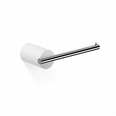 Держатель туалетной бумаги DECOR WALTHER   STONE TPH   0974854    4 X 16 X 7 см, без крышки, композит Solid Surface/латунь, белый матовый/хром