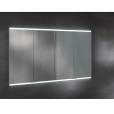 Зеркальный шкаф с подсветкой KEUCO Royal Modular 2.0 800410161000500 встраиваемый, с четырьмя дверцами, серебристый анодированный