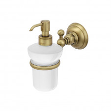 Дозатор для жидкого мыла с держателем NICOLAZZI ACCESSORI Classici 1489BZ Бронза/Белый