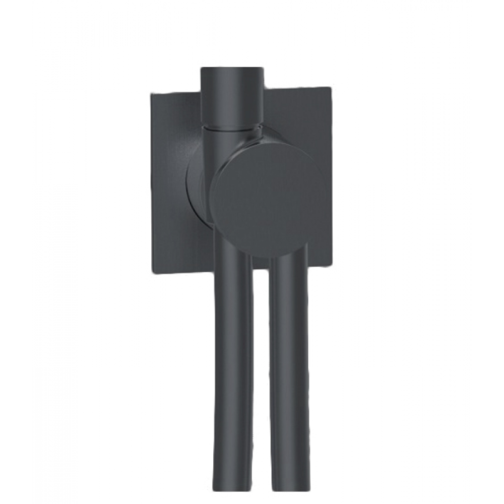 Вывод из стены со шлангом с квадратным основанием ALMAR Modular E192001.AB цвет Absolute Black