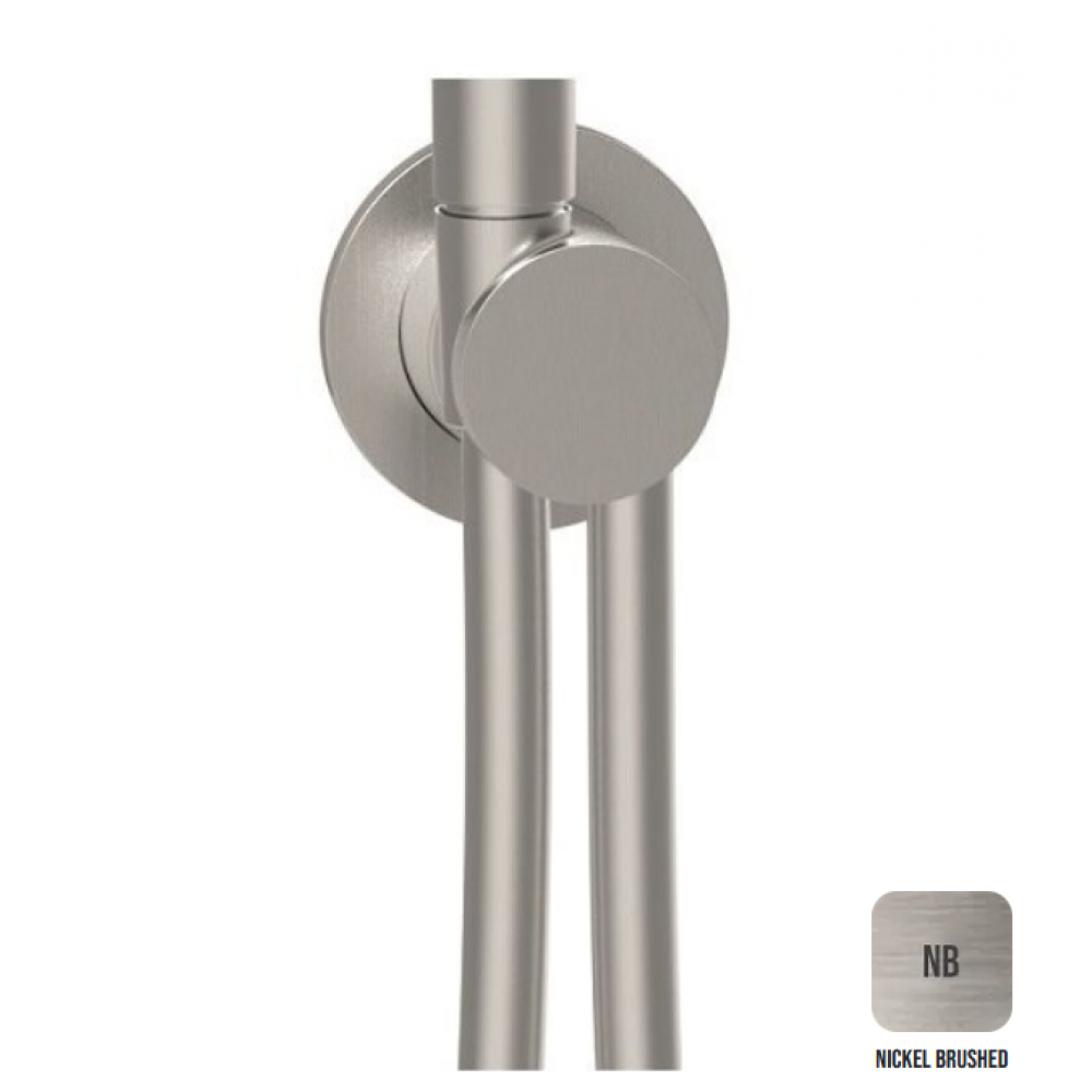Вывод из стены со шлангом с круглым основанием ALMAR Modular E192000.NB цвет Nickel Brushed Вывод из стены со шлангом с круглым основанием ALMAR Modular E192000.NB цвет Nickel Brushed