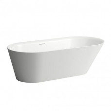 Свободностоящая  ванна  Kartell by Laufen   2.2633.2.000.000.1,  171,5х81,5 см, из материала  Sentec, овальная асимметричная, белая матовая