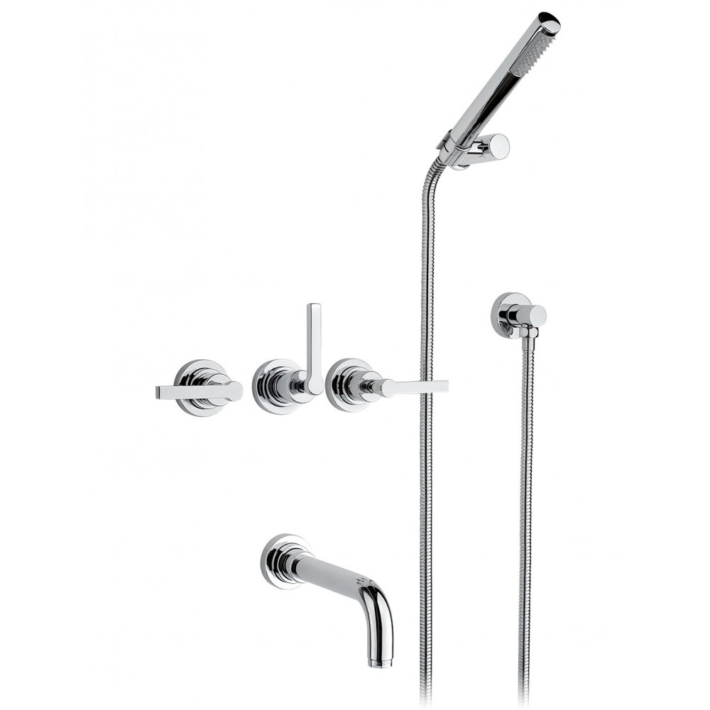 Смеситель для душа NICOLAZZI MAC KINLEY 05 2203CR29 с ручным душем и шлангом, хром Смеситель для душа NICOLAZZI MAC KINLEY 05 2203CR29 с ручным душем и шлангом, хром