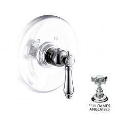 Внешняя часть термостата для душа NICOLAZZI THERMOSTATICO 4914CR18 с вентилем DAMES ANGLAISES, хром Внешняя часть термостата для душа NICOLAZZI THERMOSTATICO 4914CR18 с вентилем DAMES ANGLAISES, хром