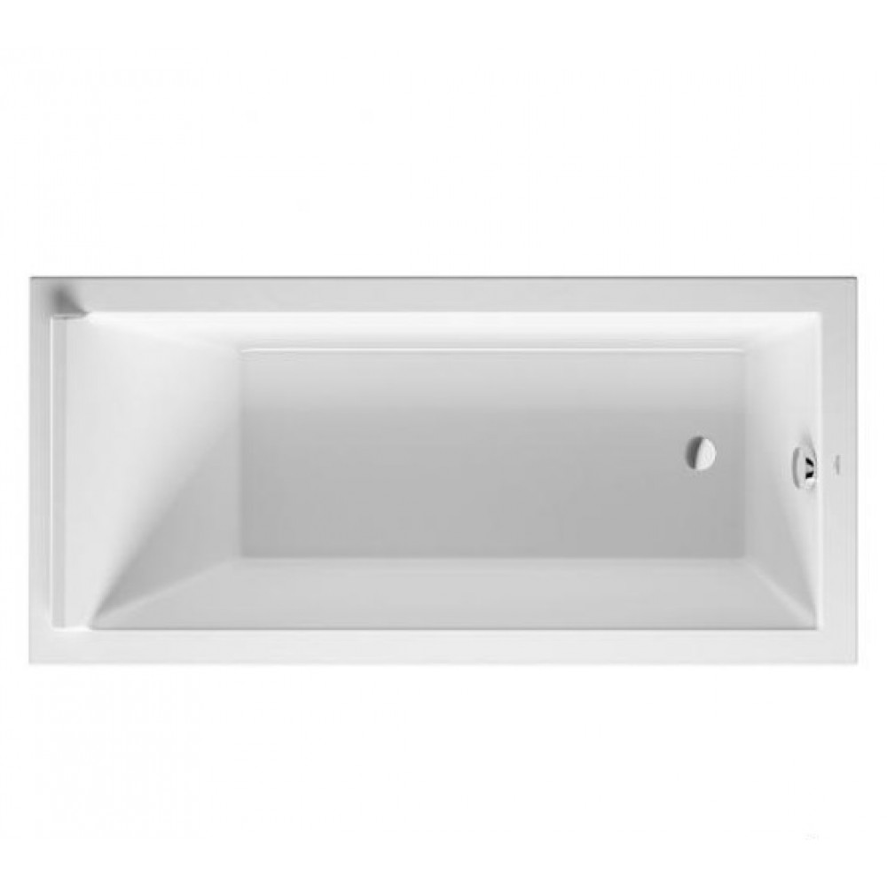 Акриловая ванна Duravit Starck 700336000000000 1700 х 800 c одним наклоном для спины, встраиваемая версия или версия с панелями, белая