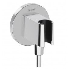 Шланговое подсоединение круглой формы HANSGROHE FixFit E 26888000 с держателем лейки, цвет Хром