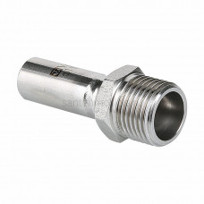 Пресс-вставка с наружной резьбой 15 мм х 1/2" из нержавеющей стали VTi.906.I.001504 VALTEC (ВАЛТЕК)