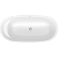 Отдельно стоящая ванна Duravit Cape Code 700459000000000 1650 мм х 780 мм, c двумя наклонами для спины, с бесшовной панелью и ножками, белая матовая