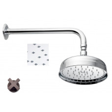 Верхний душ с настенным держателем NICOLAZZI DOCCIA 5702TB20 200 мм, tuskan brass Верхний душ с настенным держателем NICOLAZZI DOCCIA 5702TB20 200 мм, tuskan brass