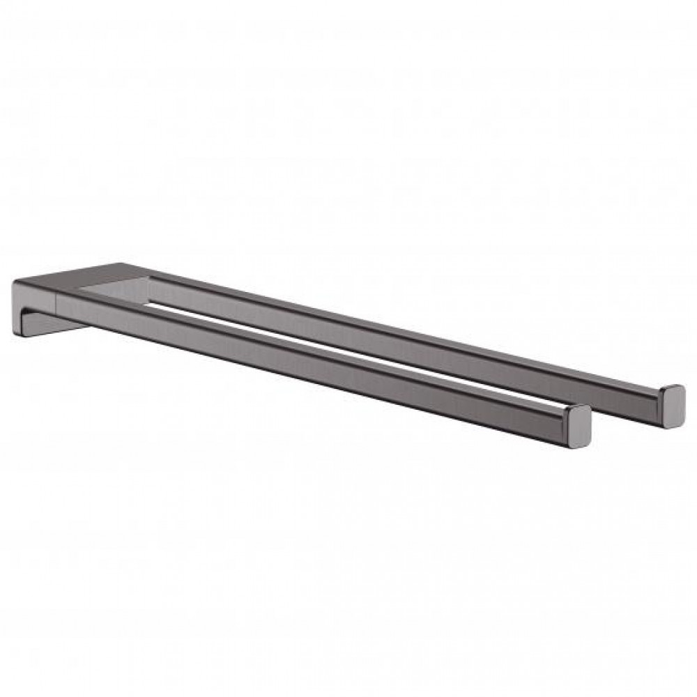 Двойной полотенцедержатель HANSGROHE AddStoris 41770340 Шлифованный чёрный хром Двойной полотенцедержатель HANSGROHE AddStoris 41770340 Шлифованный чёрный хром