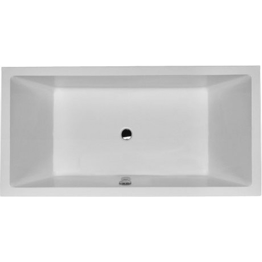 Акриловая ванна Duravit Starck 700052000000000 1800 х 900 c двумя наклонами для спины, с переливом, встраиваемая версия или версия с панелями, белая
