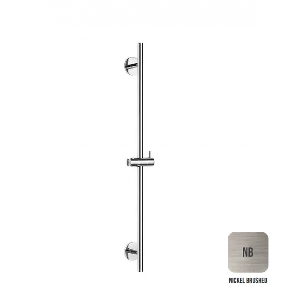 Штанга для душа из латуни ALMAR SLIDING RAILS E087075.NB 1000 мм, круглые розетки, цвет Nickel Brushed Штанга для душа из латуни ALMAR SLIDING RAILS E087075.NB 1000 мм, круглые розетки, цвет Nickel Brushed