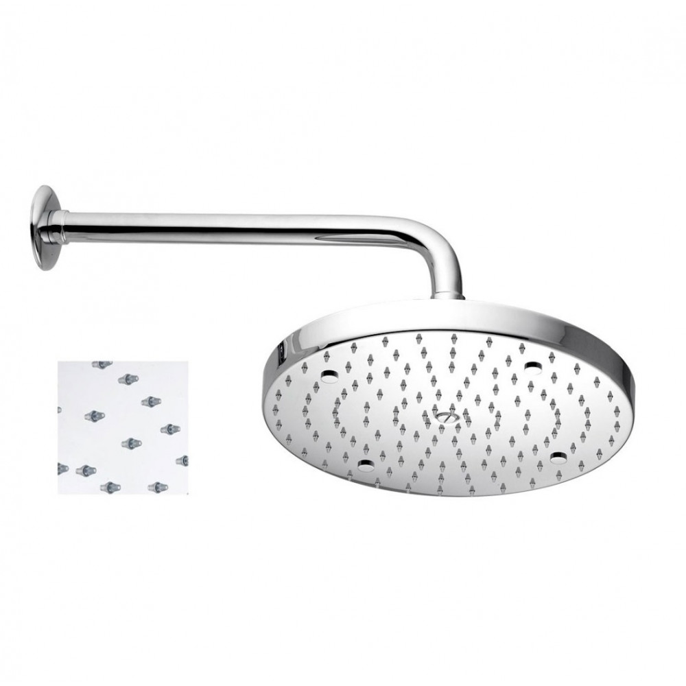 Верхний душ с держателем NICOLAZZI DOCCIA 5704CR30 300 мм, хром Верхний душ с держателем NICOLAZZI DOCCIA 5704CR30 300 мм, хром