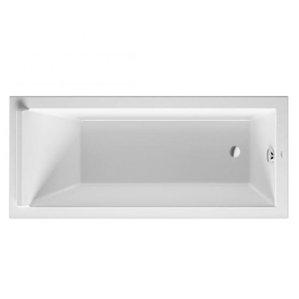 Акриловая ванна Duravit Starck 700335000000000 1700 х 750 c одним наклоном для спины, встраиваемая версия или версия с панелями, белая
