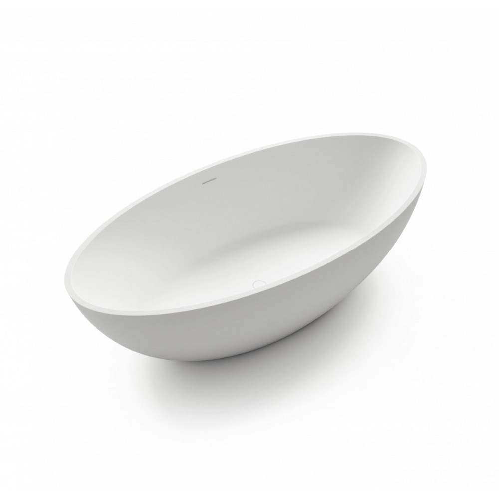 Ванна отдельностоящая TREESSE Carezza V308BO 850 мм х 1800 мм, из композита Solid Surface, белый матовый Ванна отдельностоящая TREESSE Carezza V308BO 850 мм х 1800 мм, из композита Solid Surface, белый матовый