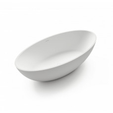 Ванна отдельностоящая TREESSE Carezza V308BO 850 мм х 1800 мм, из композита Solid Surface, белый матовый