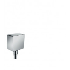 Шланговое подсоединение Hansgrohe Fixfit Square 26455000 с клапаном обратного тока хром