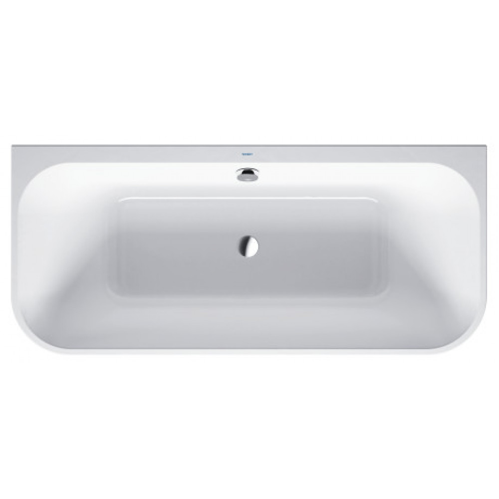 Акриловая ванна Duravit Happy D2 700318000000000 1800 х 800 пристенный вариант, c двумя наклонами для спины, с интегрированной акриловой панелью и ножками, бе