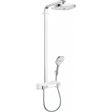 Душевой комплект Hansgrohe Raindance Select E 300 2jet 27126400 Showerpipe белый/хром