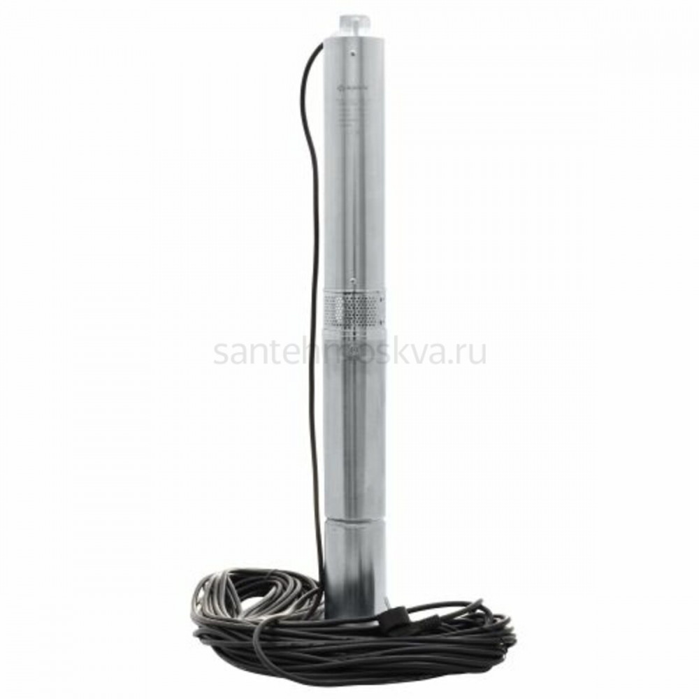 Эффективный скважинный насос Aquario ASP1E-30-90 с встроенным конденсатором для надежной подачи воды Эффективный скважинный насос Aquario ASP1E-30-90 с встроенным конденсатором для надежной подачи воды