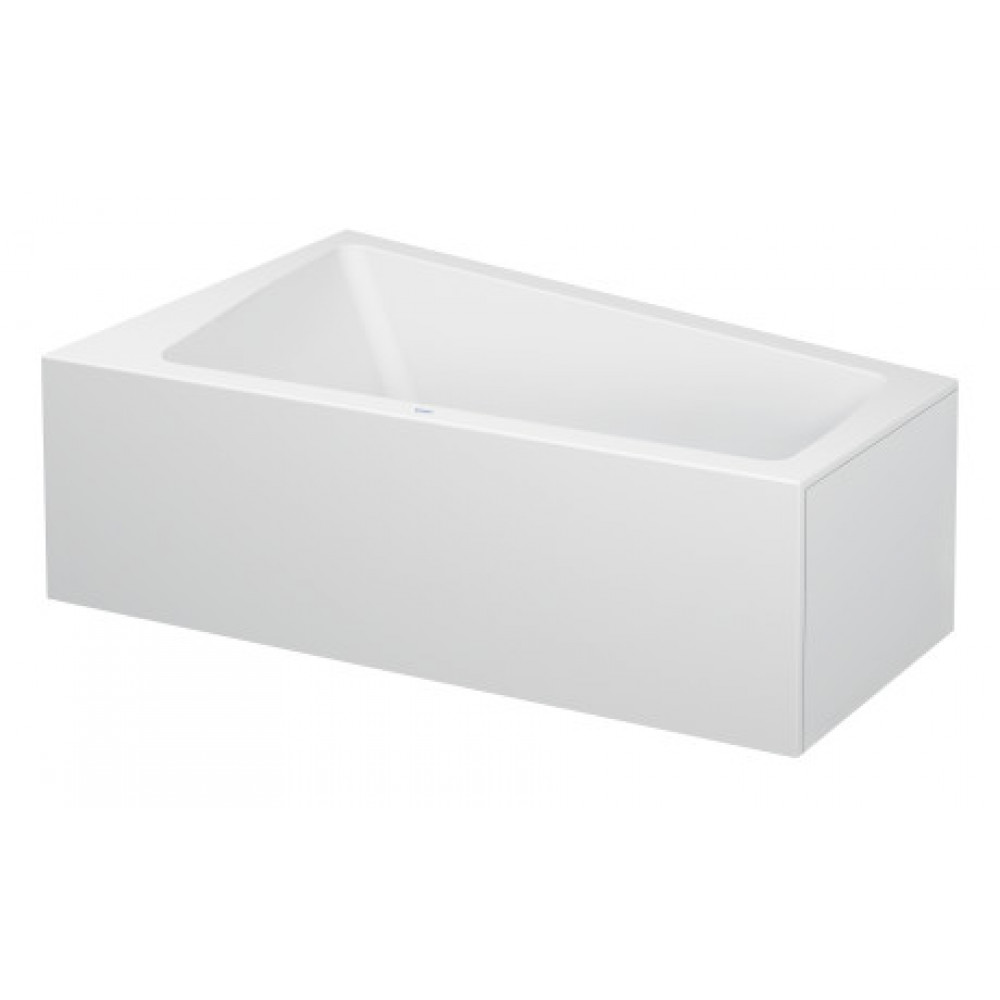 Акриловая ванна Duravit Paiova 700264000000000 1700 х 1000 c наклоном для спины слева, со встроенной акриловой фронтальной панелью и опорной рамой, угловая, б
