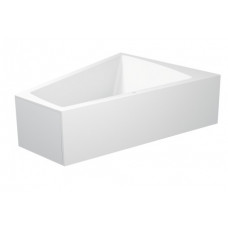 Акриловая ванна Duravit Paiova 700269000000000 1800 х 1400 c наклоном для спины справа, со встроенной акриловой фронтальной панелью и опорной рамой, угловая, 