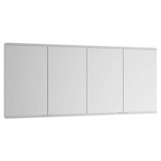 Зеркальный шкаф без подсветки KEUCO Royal Modular 2.0 800400160000500 с четырьмя дверцами, встраиваемый, серебристый анодированный