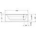 Акриловая встраиваемая ванна Duravit D-Code 700096000000000 1600 х 700 Акриловая встраиваемая ванна Duravit D-Code 700096000000000 1600 х 700