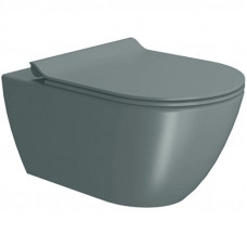 Унитаз подвесной безободковый GSI PURA 8815FR504 550 мм х 360 мм, с Swirlflush 2.0, с крепежом, цвет Agave Matte (старый артикул 881504 / 8815FR204)