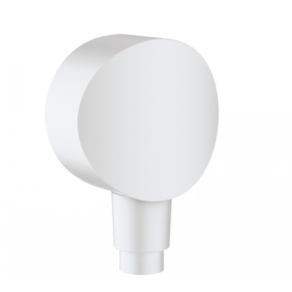 Шланговое подсоединение HANSGROHE FixFit S 26453700 с клапаном обратного тока, цве Белый матовый