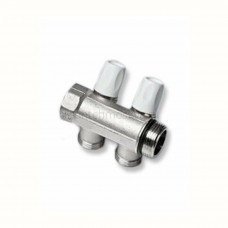 Распределительный коллектор REHAU G 1" с 2 отводами G 3/4" 11316441001