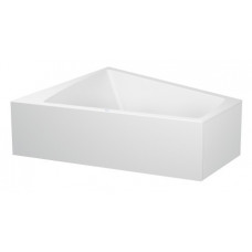 Акриловая ванна Duravit Paiova 700268000000000 1800 х 1400 c наклоном для спины слева, со встроенной акриловой фронтальной панелью и опорной рамой, угловая, б