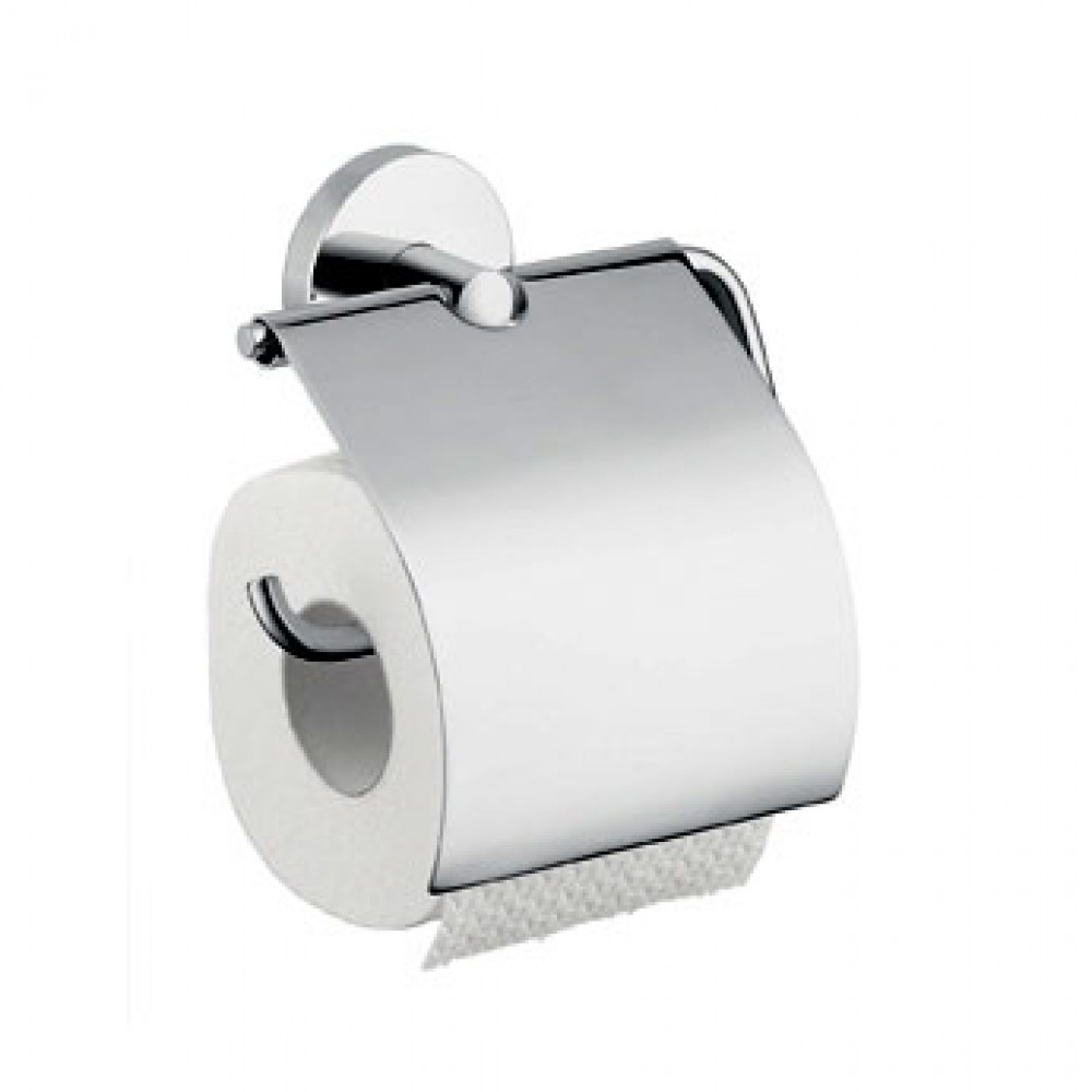 Держатель для туалетной бумаги с крышкой HANSGROHE LOGIS 40523000 цвет Хром Держатель для туалетной бумаги с крышкой HANSGROHE LOGIS 40523000 цвет Хром