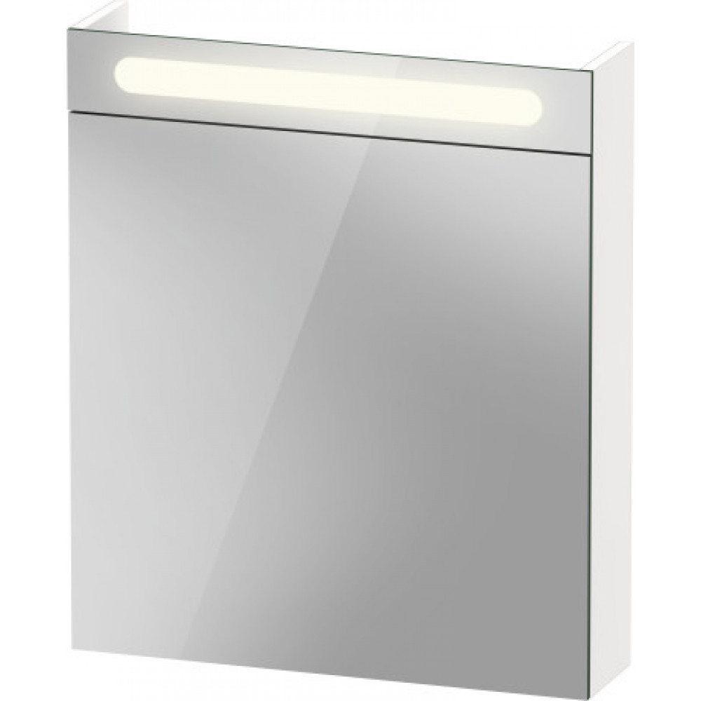 Зеркальный шкаф с подсветкой DURAVIT Duravit No.1 N17920L00000000 148 мм х 600 мм х 700 мм, с одной дверцей, петли слева, белый