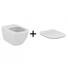 Промо-комплект Ideal Standard Tesi Подвесной унитаз T007901 + Сиденье микролифт T352701 в подарок (ZZ0001)